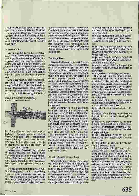 Vorschauseite 2: Schädlingsbekämpfung in Heim und Anstalt