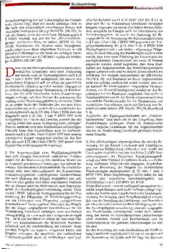 Vorschauseite 3: Angemessenheit von Einzelund Zweibettzimmerzuschlägen
