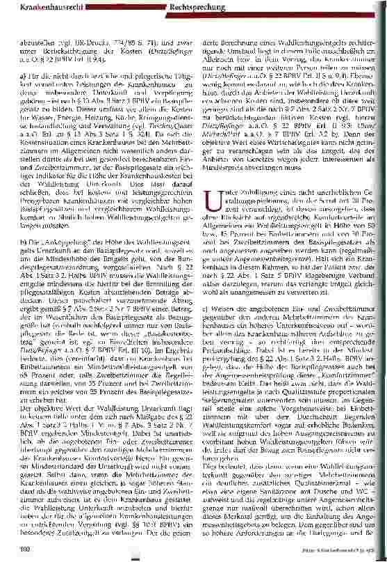 Vorschauseite 4: Angemessenheit von Einzelund Zweibettzimmerzuschlägen