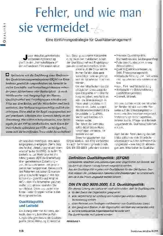 Vorschauseite 1: Fehler, und wie man sie vermeidet