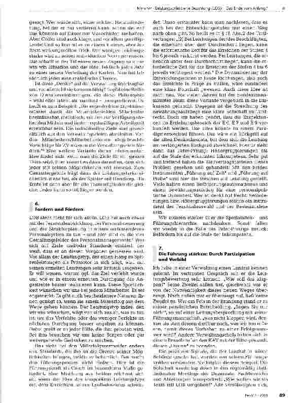 Vorschauseite 6: Leistungsorientierte Bezahlung (LOB) -Das Ende vom Anfang?