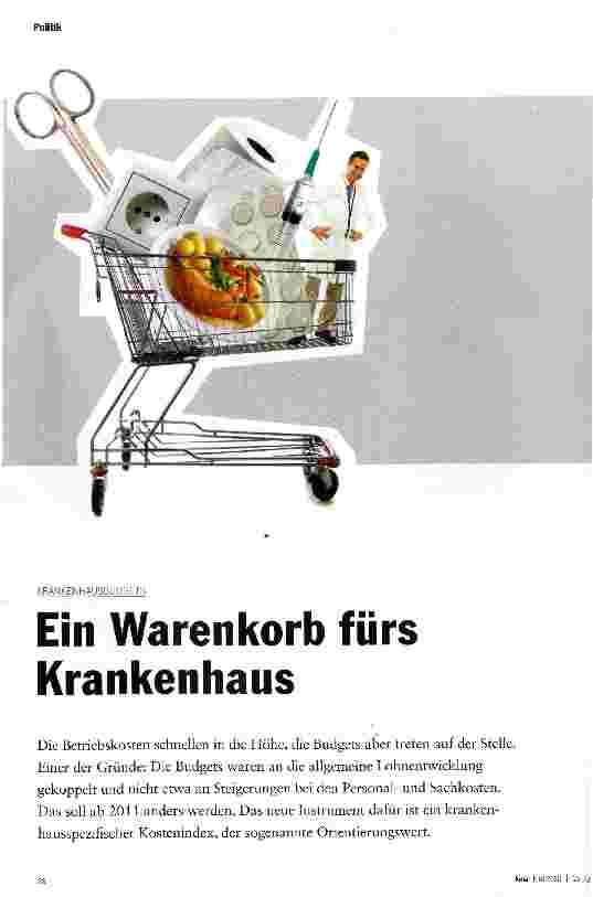 Vorschauseite 1: Ein Warenkorb fürs Krankenhaus