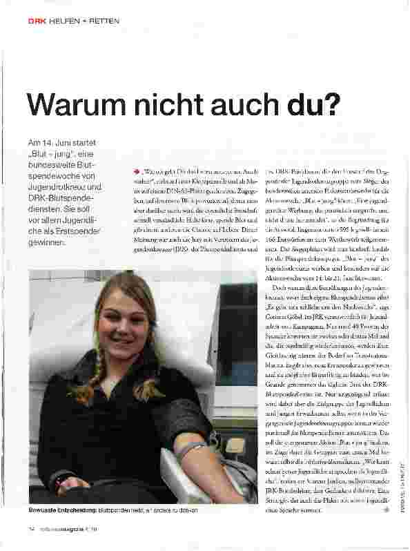 Vorschauseite 1: Warum nicht auch du?