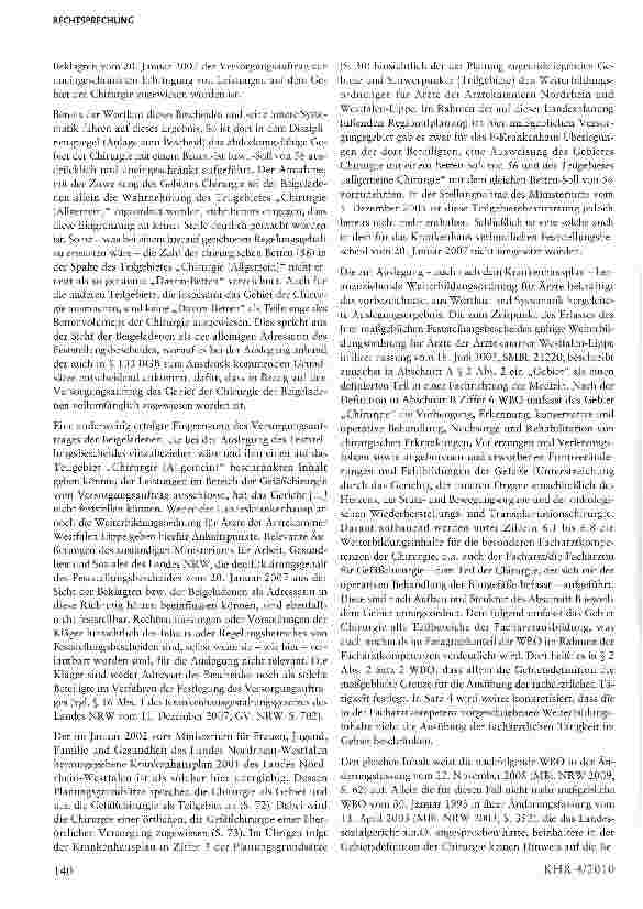 Vorschauseite 4: Zur Bestimmung des für die Vergütungsvereinbarungen maßgeblichen Versorgungsauftrags eines Plankrankenhauses
