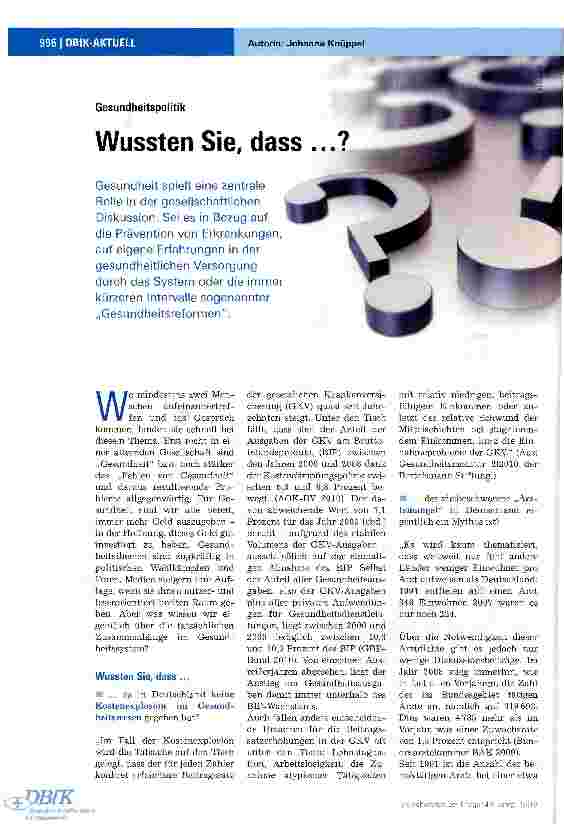 Vorschauseite 1: Wussten Sie, dass ...?