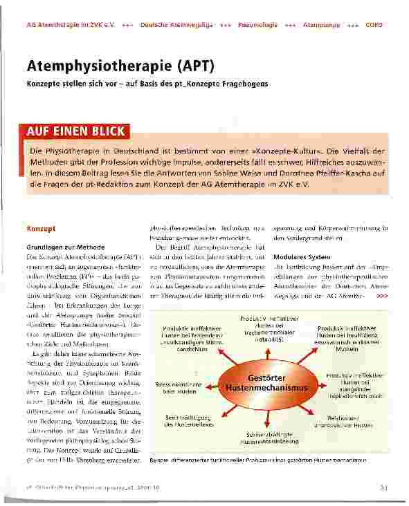 Vorschauseite 1: Atemphysiotherapie (APT)