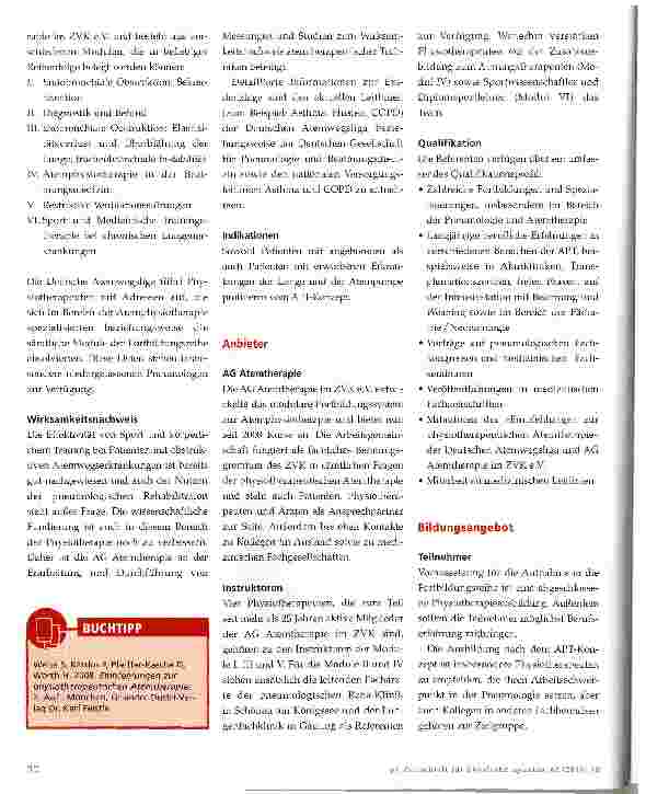 Vorschauseite 2: Atemphysiotherapie (APT)