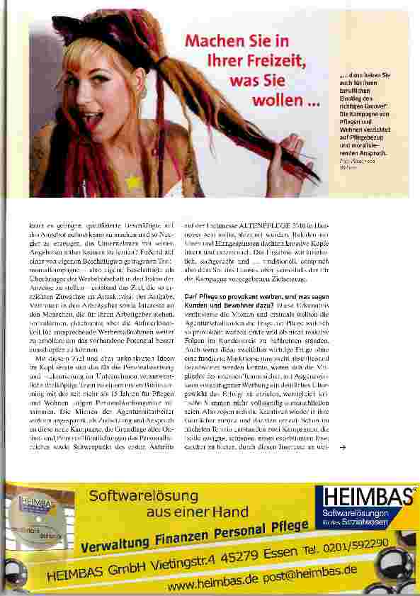 Vorschauseite 2: Moderne Pflege spiegelt das Leben
