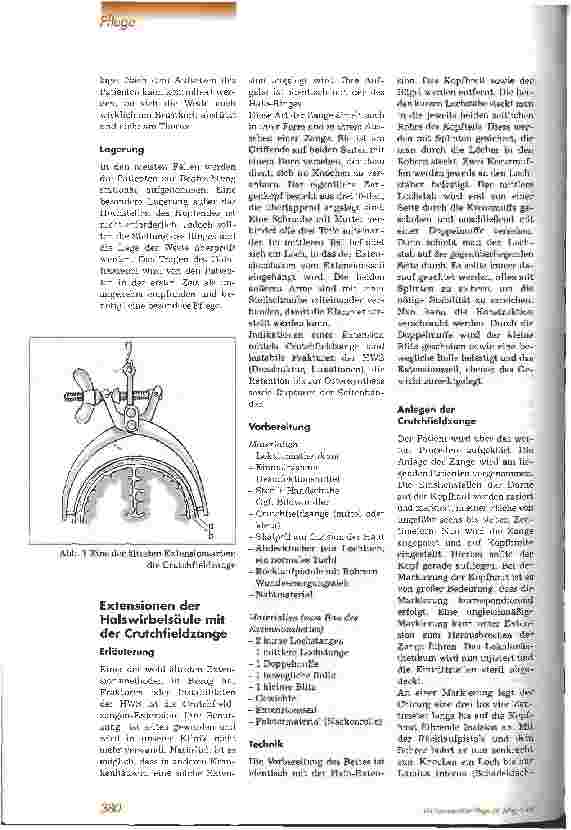 Vorschauseite 4: Knochenbruchbehandlung mit Hilfe von Streckverbänden Extension der Halswirbelsäule