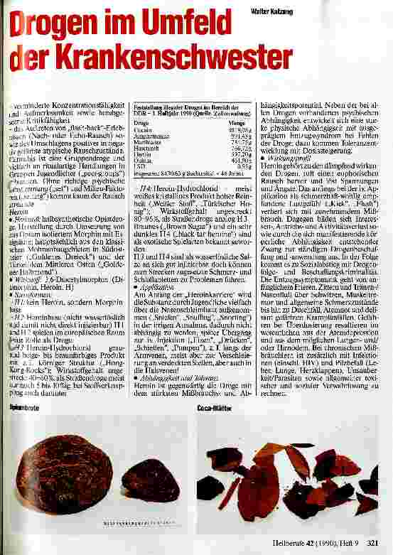 Vorschauseite 6: Drogen im Umfeld der Krankenschwester