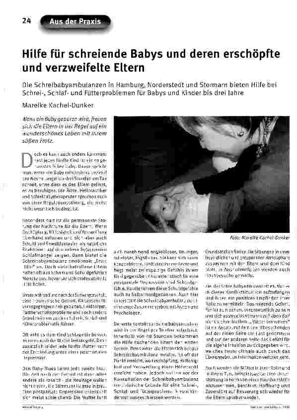 Vorschauseite 1: Hilfe für schreiende Babys und deren erschöpfte und verzweifelte Eltern