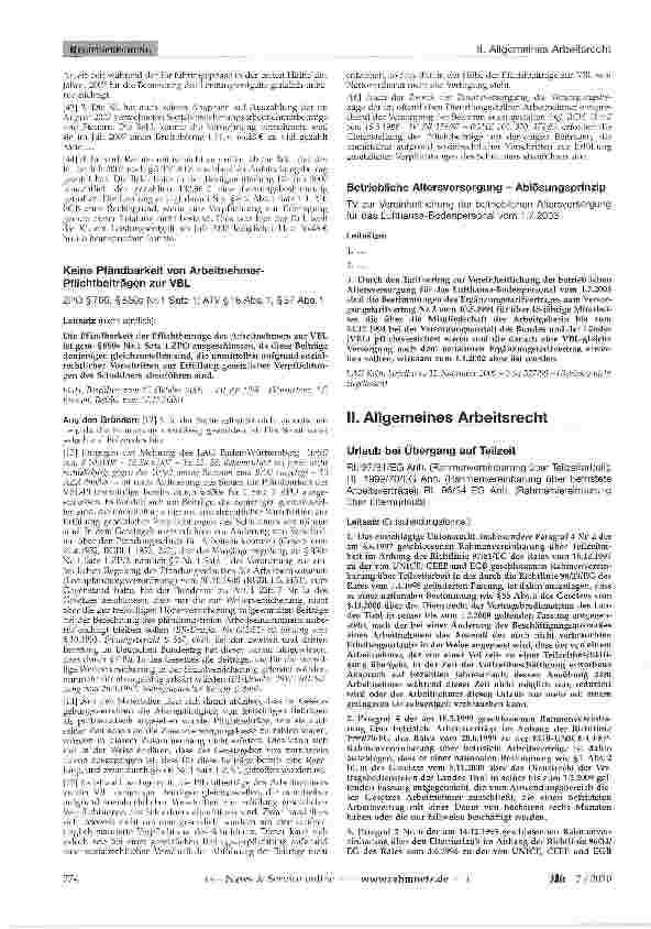 Vorschauseite 5: Altersteilzeit - Blockmodell - pauschales Leistungsentgelt - LeistungsTV-Bund