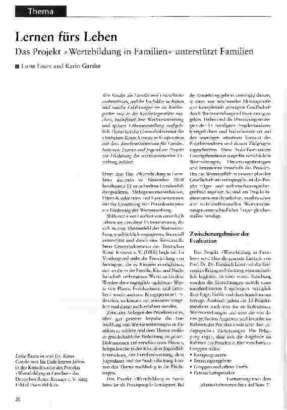 Vorschauseite 1: Lernen fürs Leben