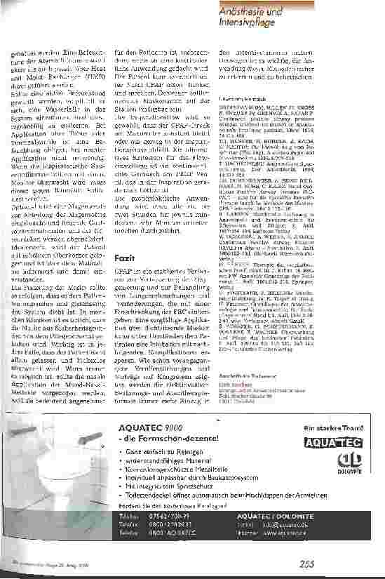 Vorschauseite 6: Atemhilfe und -therapie CPAP Beatmung