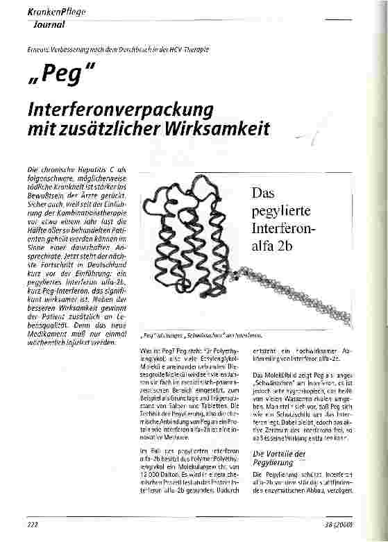 Vorschauseite 1: PEG Interferonverpackung mit zusätzlicher Wirksamkeit