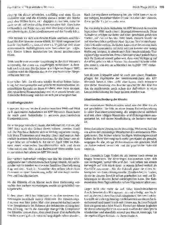 Vorschauseite 2: Psychiatrische Pflegeambulanz Werneck Teil 2: Fallbeispiele und Interview