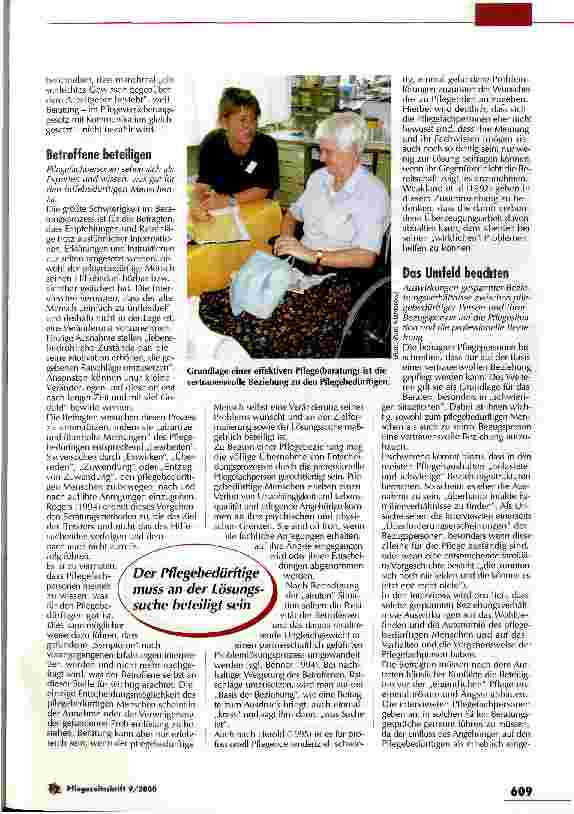 Vorschauseite 2: Beziehungsprobleme thematisieren und den Pflegeprozess fördernd gestalten Pflegeberatung im ambulanten Bereich