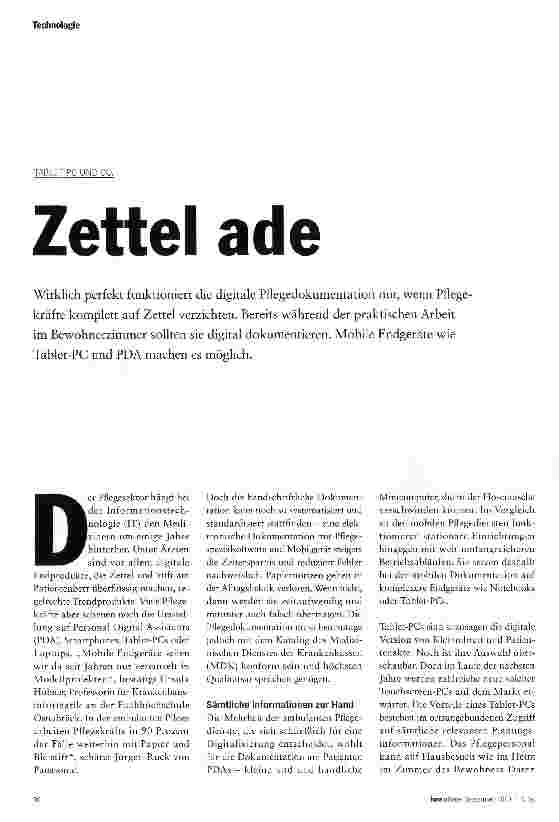 Vorschauseite 1: Zettel ade