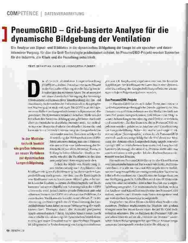Vorschauseite 1: PneumoGRID - Grid-basierte Analyse für die dynamische Bildgebung der Ventilation