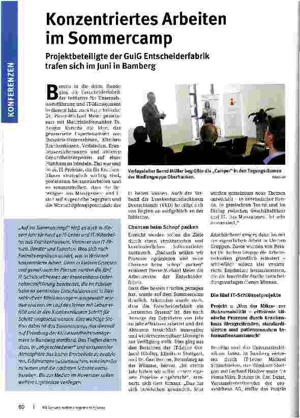 Vorschauseite 1: Konzentriertes Arbeiten im Sommercamp