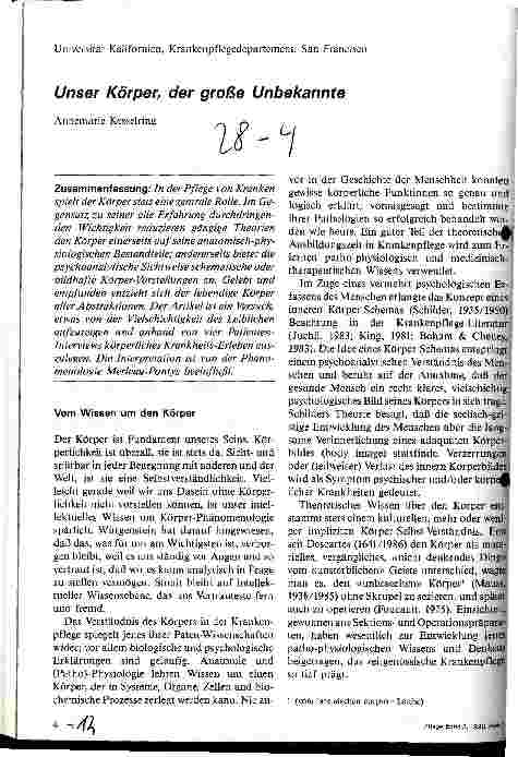Vorschauseite 1: Unser Körper, der große Unbekannte