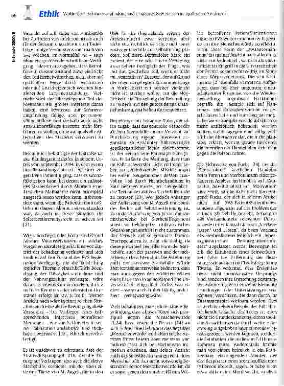 Vorschauseite 4: Schmerzempfindung und erhaltenes Bewusstsein im apallischen Syndrom? Medizinische, juristische und ethische Aspekte