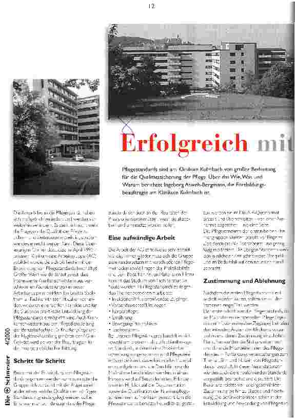 Vorschauseite 1: Erfolgreich mit Pflegestandards