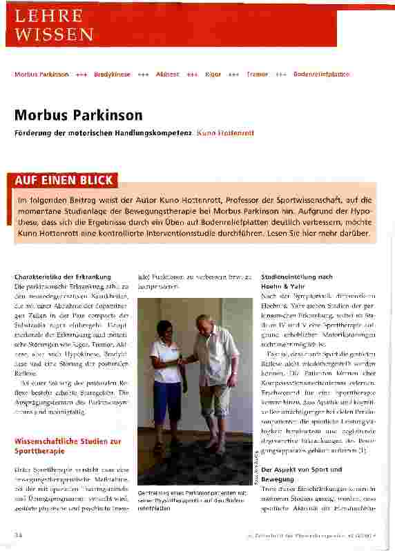 Vorschauseite 1: Morbus Parkinson