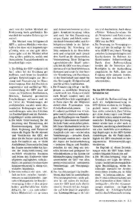 Vorschauseite 2: Die GKV ist zukunftsfähig
