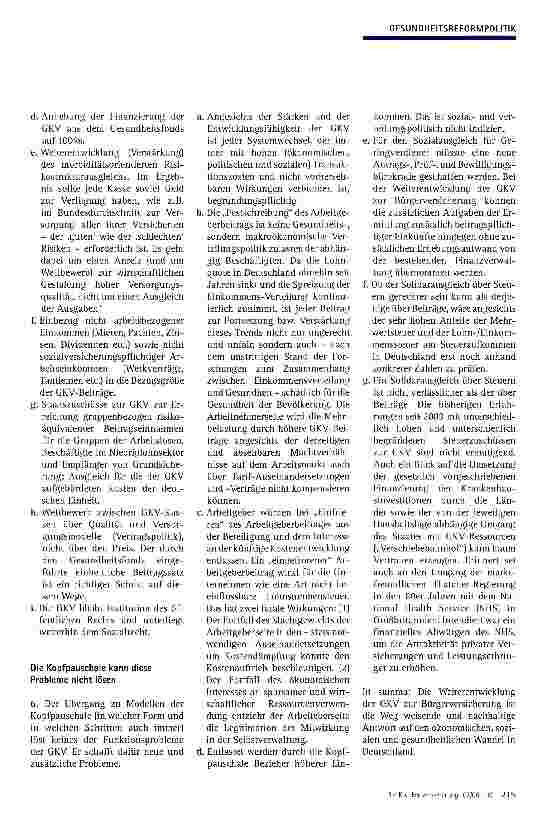 Vorschauseite 4: Die GKV ist zukunftsfähig