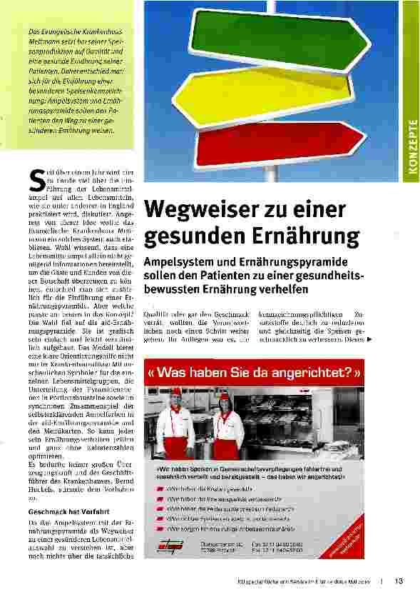Vorschauseite 1: Wegweiser zu einer gesunden Ernährung