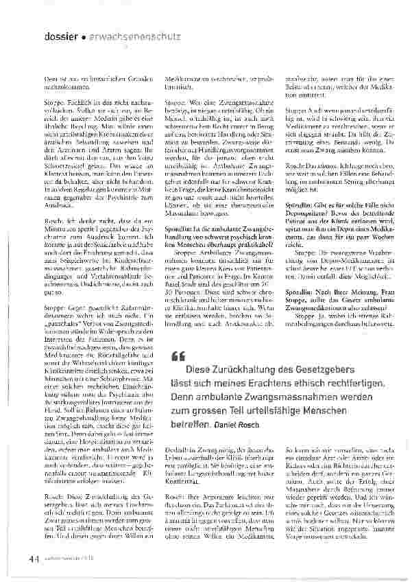 Vorschauseite 4: «Gewalt entsteht dort, wo man ihr Raum lässt.»