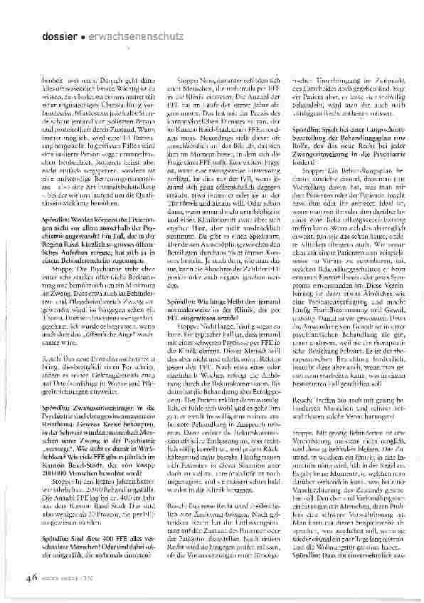 Vorschauseite 6: «Gewalt entsteht dort, wo man ihr Raum lässt.»
