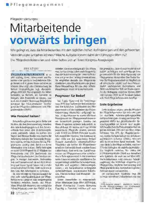 Vorschauseite 1: Mitarbeitende vorwärts bringen