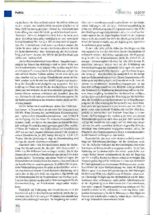 Vorschauseite 2: Vorläufige DKG-Stellungnahme zum Referentenentwurf eines Gesetzes zur nachhaltigen und sozial ausgewogenen Finanzierung der gesetzlichen Krankenversicherung (GKV-Finanzierungsgese…