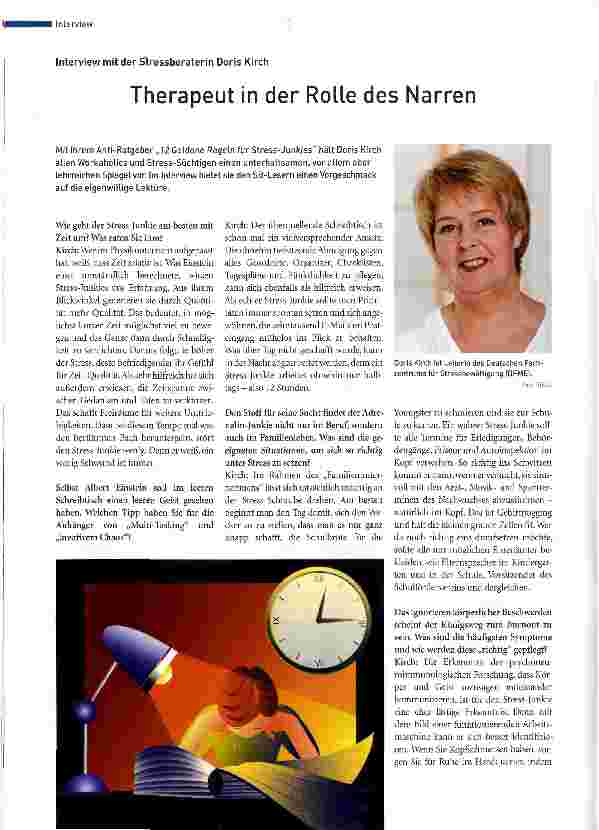 Vorschauseite 1: Therapeut in der Rolle des Narren