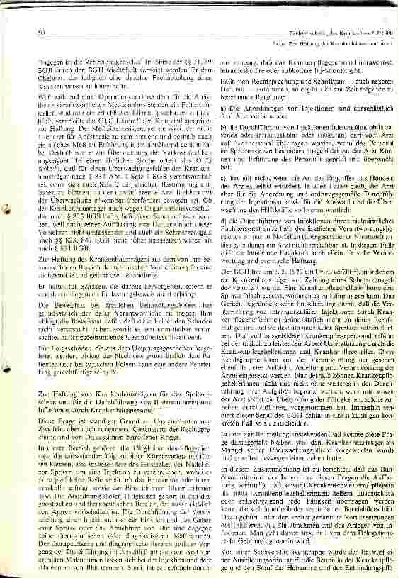 Vorschauseite 3: Zur Haftung der Krankenhäuser und Ärzte