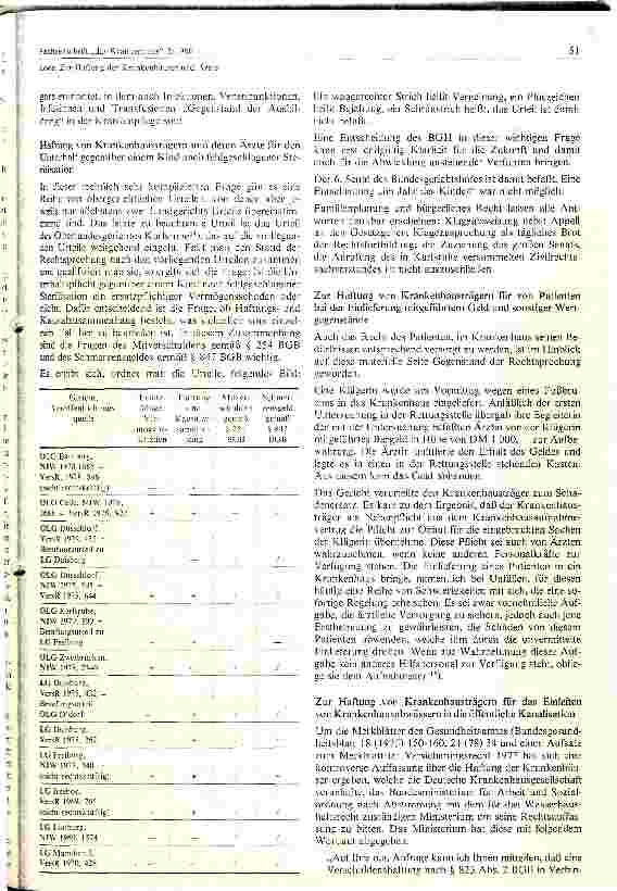Vorschauseite 4: Zur Haftung der Krankenhäuser und Ärzte