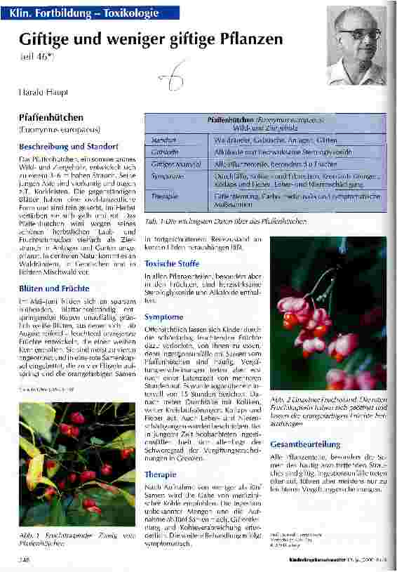 Vorschauseite 1: Gifige und weniger giftige Pflanzen