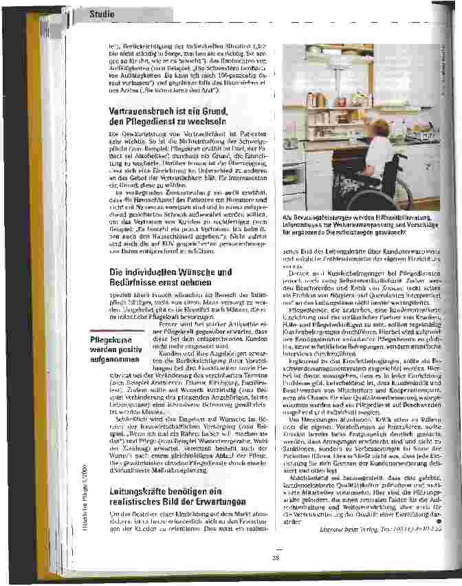 Vorschauseite 4: Ich freue mich, wenn sie gut gelaunt sind Studie zu Kundenerwartungen an ambulante Pflegedienste
