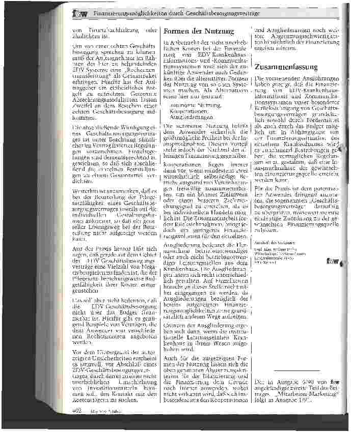 Vorschauseite 5: Finanzierungsmöglichkeiten durch Geschäftsbesorgungsverträge