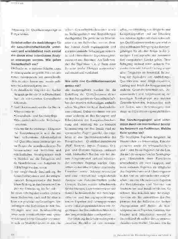 Vorschauseite 2: GesinE - eine Bestandsaufnahme
