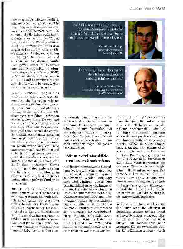 Vorschauseite 2: Krankenhaus-Qualität. com