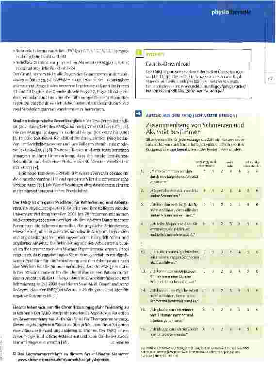 Vorschauseite 2: Ein Fragebogen, der Ängste aufzeigt
