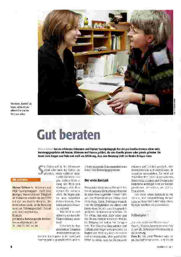 Vorschauseite 1: Gut beraten