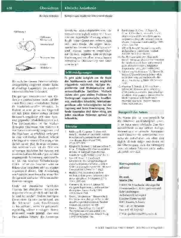 Vorschauseite 3: Perioperative Versorgung des Kindes mit neuromuskulärer Erkrankung