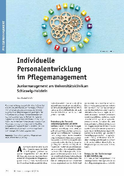 Vorschauseite 1: Individuelle Personalentwicklung im Pflegemanagement und Juniormanagement am Universitätsklinikum Schleswig-Holstein
