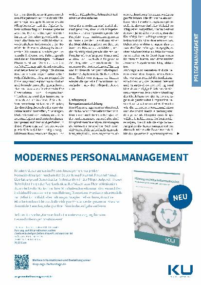 Vorschauseite 2: Individuelle Personalentwicklung im Pflegemanagement und Juniormanagement am Universitätsklinikum Schleswig-Holstein