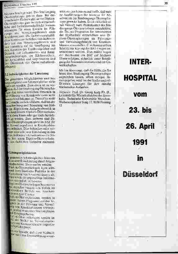 Vorschauseite 4: Der Einsatz von Diplom-Ökotrophologen im Krankenhaus