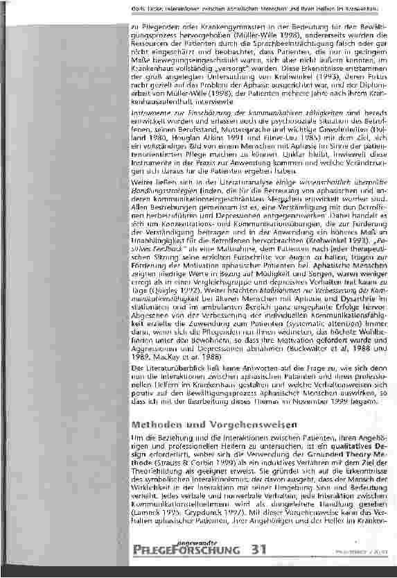 Vorschauseite 3: Interaktionen zwischen aphasischen Menschen und ihren Helfern im Krankenhaus